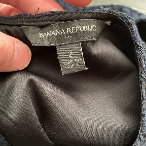 3 for 20 $ bundle Banana Republic Navy Blue Lace Sheath Dress - Picture 2 of 14